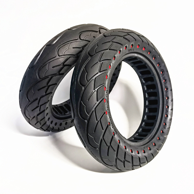 10英寸10x2.50電動滑板車前后輪10*2.50雙蜂窩實(shí)心胎鏤空實(shí)心輪胎
